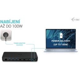 I-tec dokovací stanice Gen2 Thunderbolt 3/ Triple display/ 3x USB-A 3.2/ 2x USB 2.0/ 2x USB-C/ 2x DP/ HDMI/ LAN/ PD 100