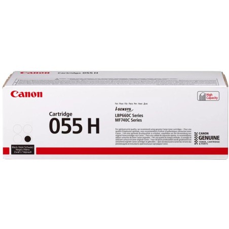 Canon originální toner CRG-055HBk (černý, 7600str.) pro Canon MF742Cdw, MF744Cdw, MF746Cx, LBP663Cdw, LBP664Cx/K/