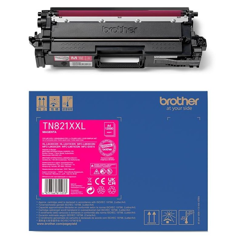 BROTHER toner TN-821XXLM magenta, 12000str., HL-L9430CDN, HL-L9470CDN, MFC-L9670CDN, O