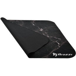 AROZZI Zona Quattro Black Marble/ ochranná podložka na podlahu/ 116 x 116 cm/ design černý mramor