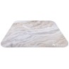 AROZZI Zona Quattro White Marble / Bodenschutzmatte / 116 x 116 cm / weißes Marmor-Design