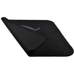 AROZZI Zona Quattro Black Grey/ ochranná podložka na podlahu/ 116 x 116 cm/ černá s šedým logem