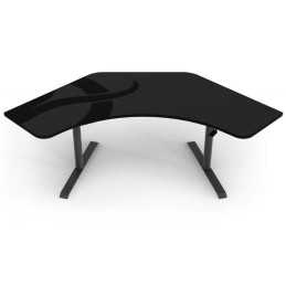 AROZZI herní stůl ARENA ANGELO Gun Metal/ rohový/ kovově šedý