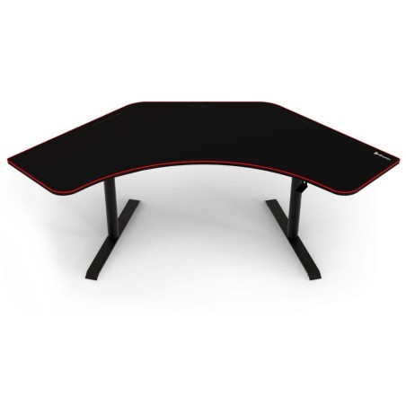 AROZZI herní stůl ARENA ANGELO Black/ rohový/ černý s červeným okrajem