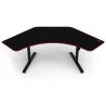 AROZZI gaming table ARENA ANGELO Black/ corner/ black with red edge