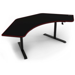 AROZZI herní stůl ARENA ANGELO Black/ rohový/ černý s červeným okrajem