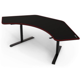 AROZZI herní stůl ARENA ANGELO Black/ rohový/ černý s červeným okrajem