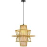 IMMAX BOHO PINCHOS Design Pendelleuchte, D45cm, E27, Bambusholz