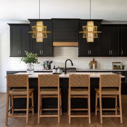 IMMAX BOHO PINCHOS designové závěsné svítidlo, D45cm, E27, bambusové dřevo