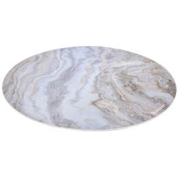 AROZZI Zona Floorpad White Marble/ ochranná podložka na podlahu/ kulatá 121 cm průměr/ design bílý mramor