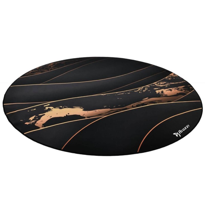AROZZI Zona Floorpad Black Gold/ ochranná podložka na podlahu/ kulatá 121 cm průměr/ černozlatý design