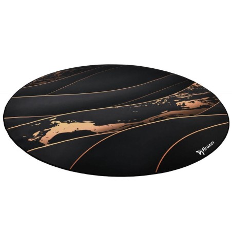 AROZZI Zona Floorpad Black Gold/ ochranná podložka na podlahu/ kulatá 121 cm průměr/ černozlatý design