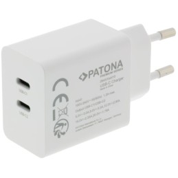 PATONA napájecí adaptér Power delivery 35W 2xUSB-C -PD 3.0