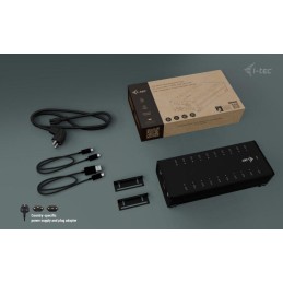 I-tec USB-C/USB-A Metal Charging+Data HUB, 15W per port, 20x USB-C, 360W