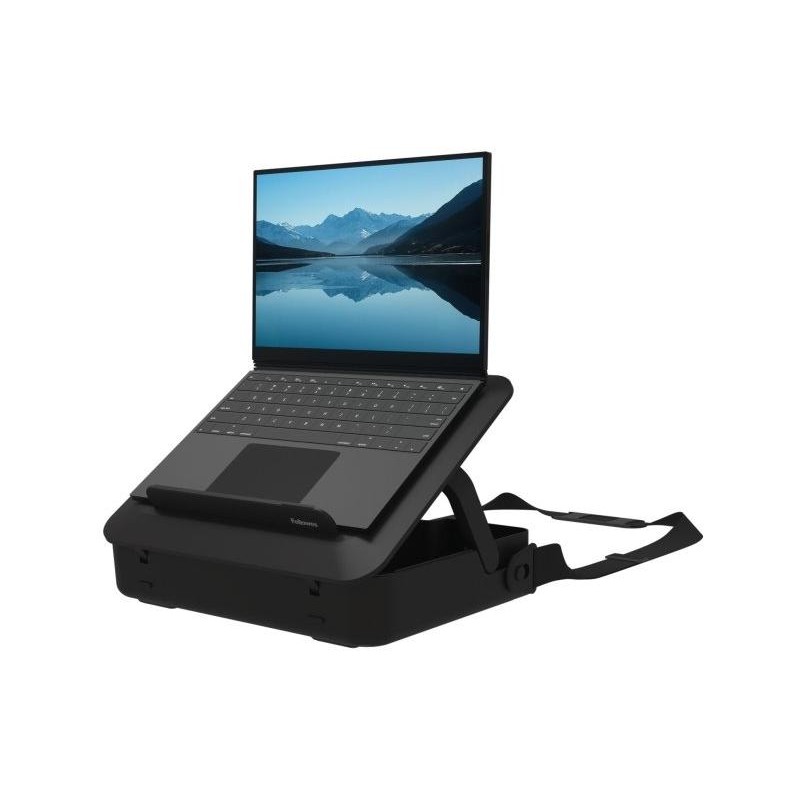 FELLOWES kufřík a podložka pod notebook BREYTA černý