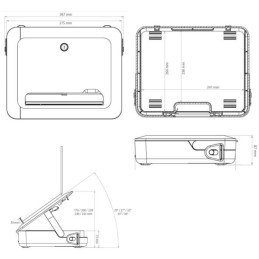 FELLOWES kufřík a podložka pod notebook BREYTA bílý