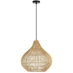 IMMAX BOHO PELO designové závěsné svítidlo, D40cm, E27, přírodní ratan