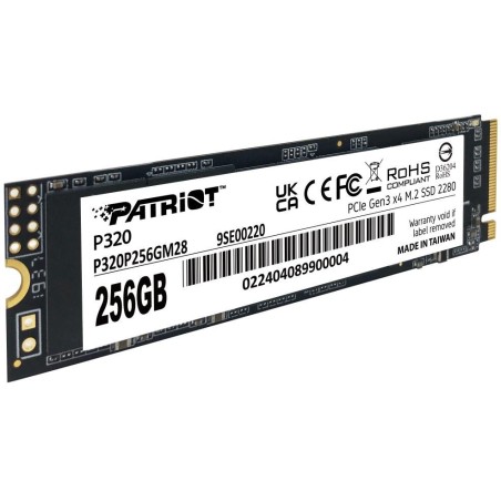PATRIOT P320 256GB SSD / Interní / M.2 PCIe Gen3 x4 NVMe 1.3 / 2280
