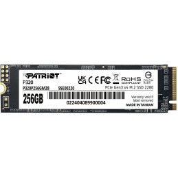 PATRIOT P320 256GB SSD / Interní / M.2 PCIe Gen3 x4 NVMe 1.3 / 2280