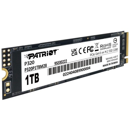 PATRIOT P320 1TB SSD / Interní / M.2 PCIe Gen3 x4 NVMe 1.3 / 2280