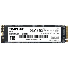 PATRIOT P320 1TB SSD / Interní / M.2 PCIe Gen3 x4 NVMe 1.3 / 2280