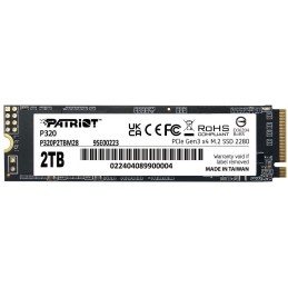 PATRIOT P320 2TB SSD / Interní / M.2 PCIe Gen3 x4 NVMe 1.3 / 2280