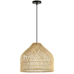 IMMAX BOHO PELO designové závěsné svítidlo, D40cm, E27, přírodní ratan