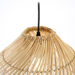 IMMAX BOHO PELO designové závěsné svítidlo, D40cm, E27, přírodní ratan