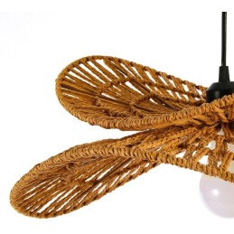 IMMAX BOHO MARIPOSA designové závěsné svítidlo, D80cm, E27, přírodní juta