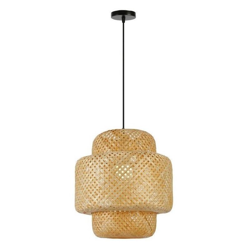 IMMAX BOHO HILO designové závěsné svítidlo, D38cm, E27. bambus
