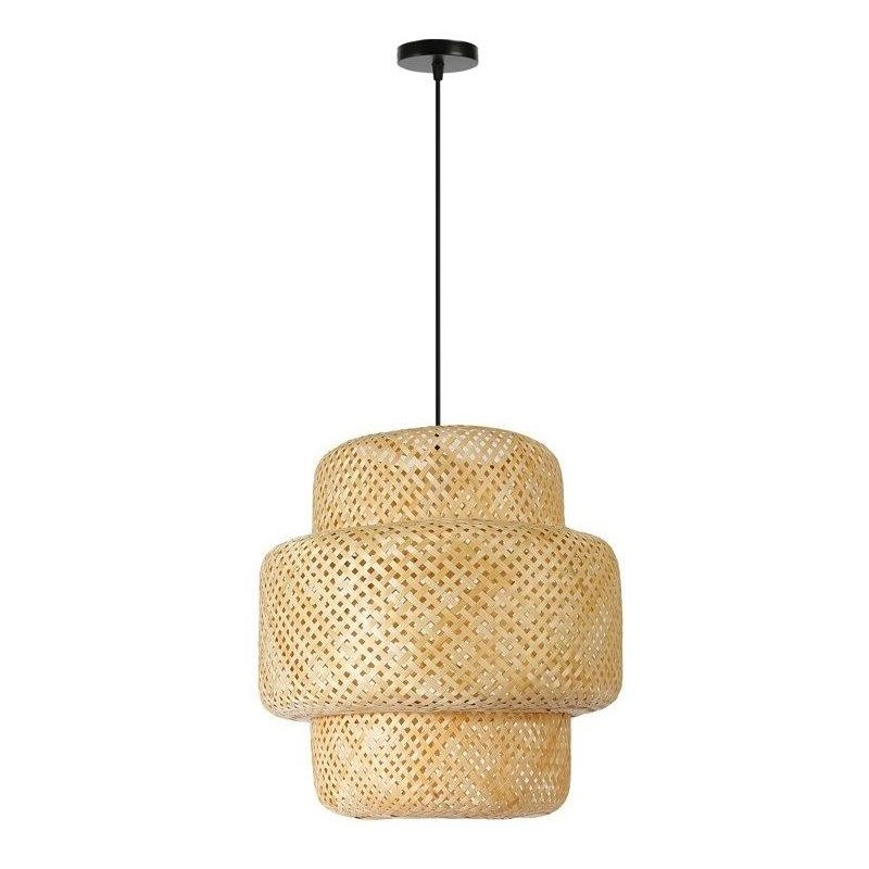 IMMAX BOHO HILO designové závěsné svítidlo, D50cm, E27, bambus