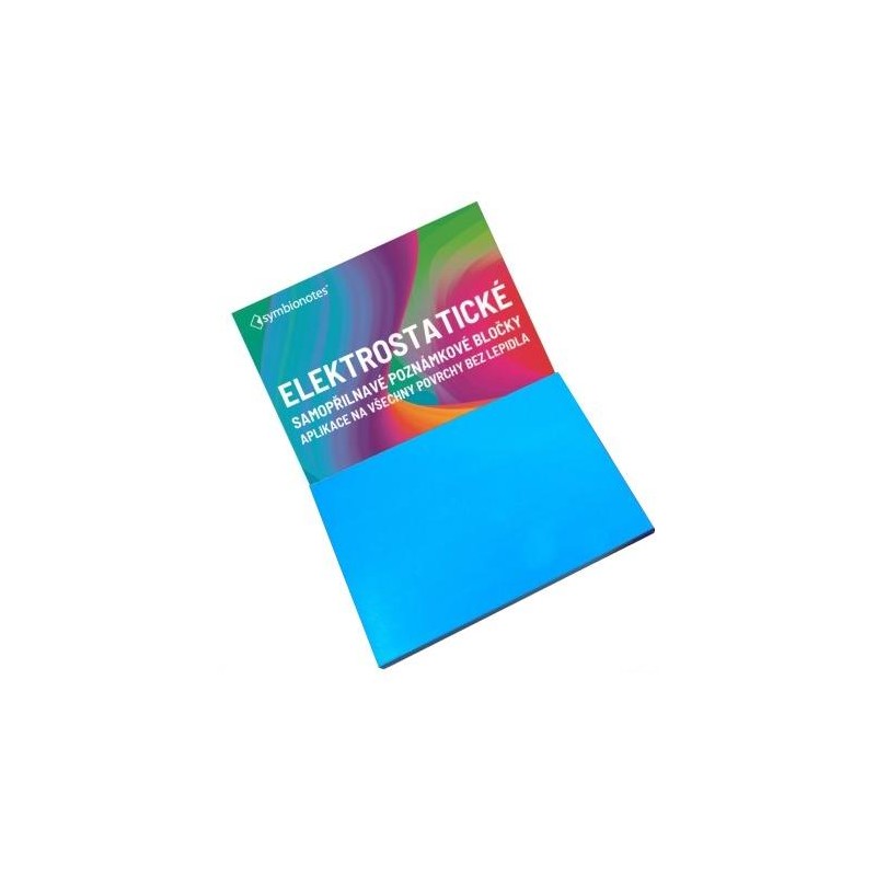 SYMBIO elektrostatické poznámkové bločky Symbionotes/ 190x100 mm/ modré/ 100 pack