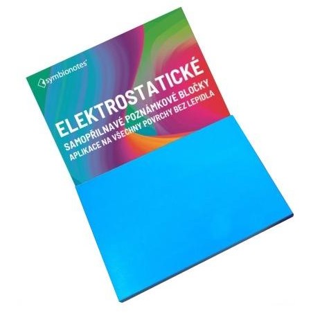 SYMBIO elektrostatické poznámkové bločky Symbionotes/ 190x100 mm/ modré/ 100 pack
