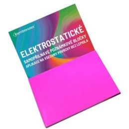 SYMBIO elektrostatické poznámkové bločky Symbionotes/ 190x100 mm/ růžové/ 100 pack