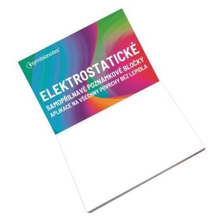 SYMBIO elektrostatické poznámkové bločky Symbionotes/ 70x100 mm/ bílé/ 100 pack