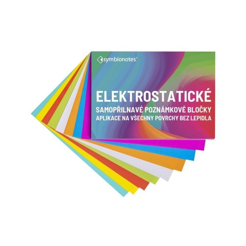 SYMBIO elektrostatické poznámkové bločky Symbionotes/ 70x100 mm/ MIX 7 barev/ 100 pack