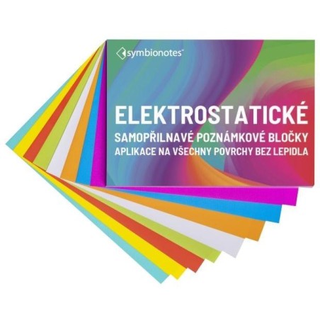 SYMBIO elektrostatické poznámkové bločky Symbionotes/ 70x100 mm/ MIX 7 barev/ 100 pack