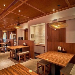 IMMAX BOHO HILO designové závěsné svítidlo, D80cm, E27, bambus