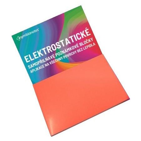 SYMBIO elektrostatické poznámkové bločky Symbionotes/ 70x100 mm/ červené/ 100 pack