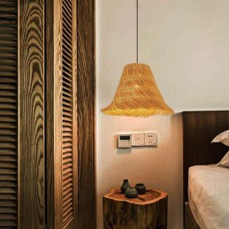 IMMAX BOHO NATURALEZA designové závěsné svítidlo, D45cm, E27, přírodní ratan