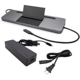I-tec dokovací stanice USB-C Metal Ergonomic 4K 3x Display, Power Delivery 85W + univerzální nabíječka 100W (bundle)