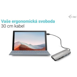 I-tec dokovací stanice USB-C Metal Nano 2x HDMI, Power Delivery 100W + univerzální nabíječka 100W (bundle)