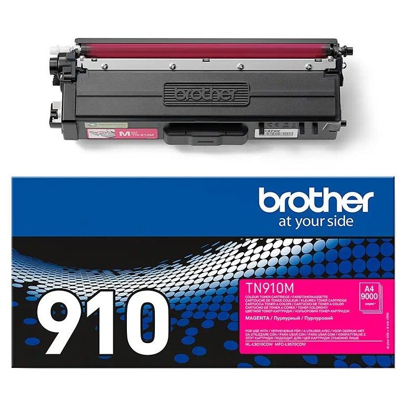 BROTHER toner TN-910M pro HL-L9310CDW/MFC-L9570CDW / 9.000 stran, / purpurový