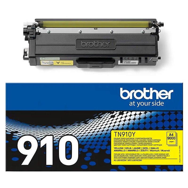 BROTHER toner TN-910Y pro HL-L9310CDW/MFC-L9570CDW / 9.000 stran, / žlutý
