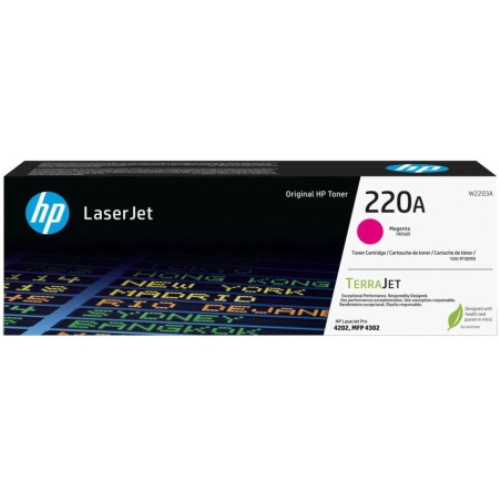 HP toner 220A - Purpurový 1800str. (W2203A) - pro Color LaserJet Pro 4202de, 4202dn, 4202dw