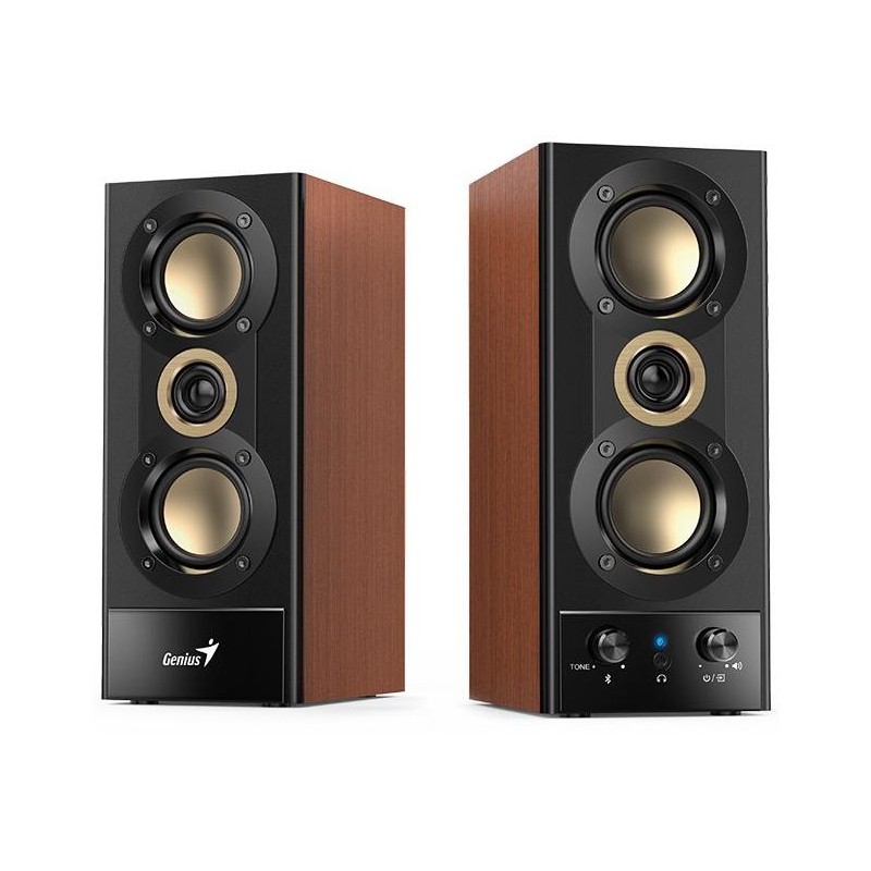 GENIUS repro SP-HF800BT/ 2.0/ Bluetooth 5.3/ 20W/ Dřevěné