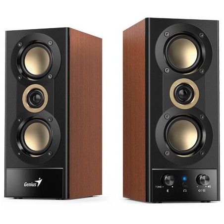 GENIUS repro SP-HF800BT/ 2.0/ Bluetooth 5.3/ 20W/ Dřevěné