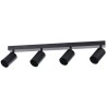 IMMAX PUNTO-4 ceiling, wall spotlight linear, 4 heads, black, for GU10 source
