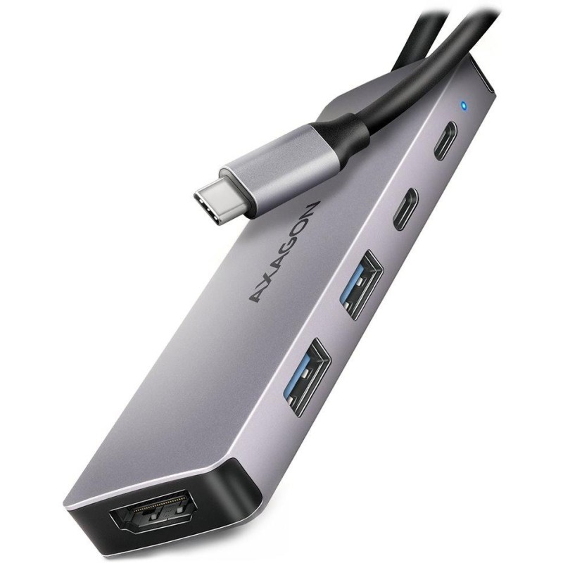 AXAGON multi USB-C 5v1 hub / HMC-5H60 / USB 3.2 Gen1 / 1x PD 100W / 1x USB-C / 2x USB-A / HDMI / 15cm