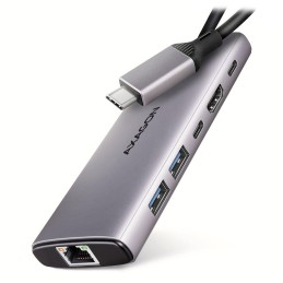 AXAGON multi USB-C 6v1 hub / HMC-6G2L / USB 3.2 Gen2 / 1x PD 100W / 1x USB-C / 2x USB-A / HDMI / 1x GLAN / 15cm